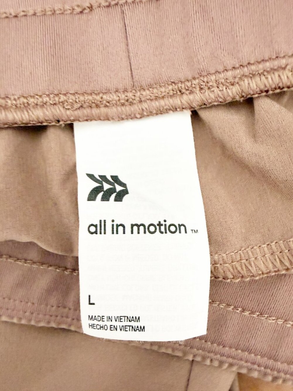 All in Motion Women's Stretch Woven Taper Pants - Tan L - Picture 9 of 12